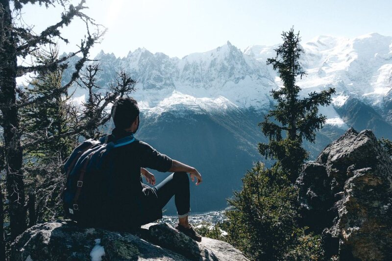 onze eerste stop is de PlanPraz waar we even kunnen rusten, en genieten van ons ontbijt/lunch