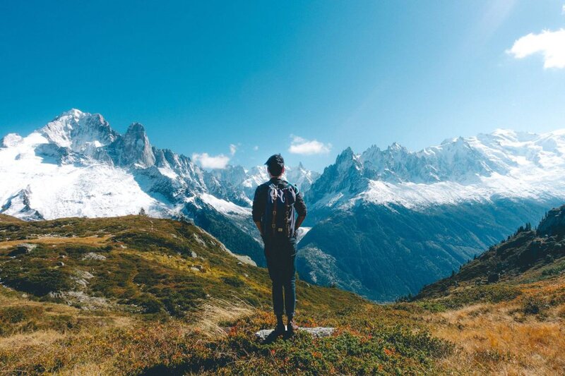 Nach etwa anderthalb Stunden sollten Sie an einer Kreuzung sein, an der Sie links zum Lac Blanc und rechts nach Argentiere gelangen