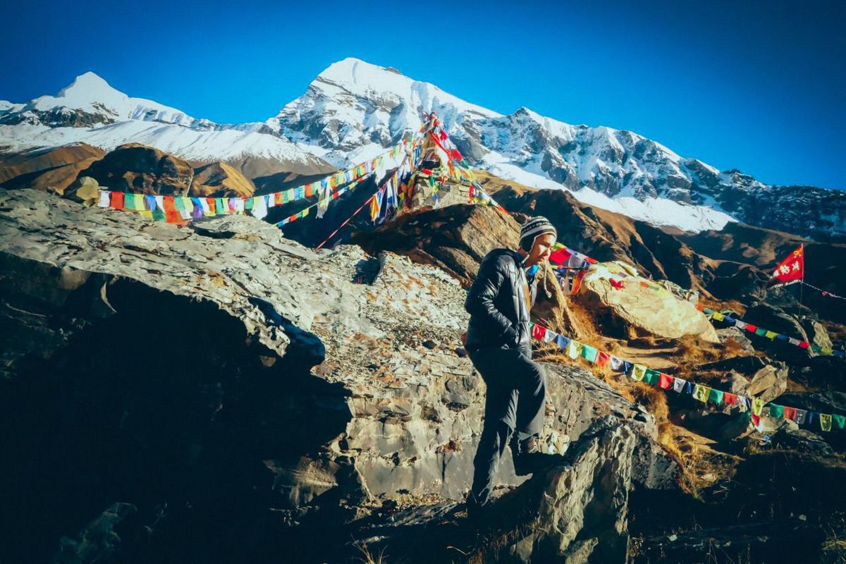 Me in the Himalayas, thanks to that spark I got from Valeraine.