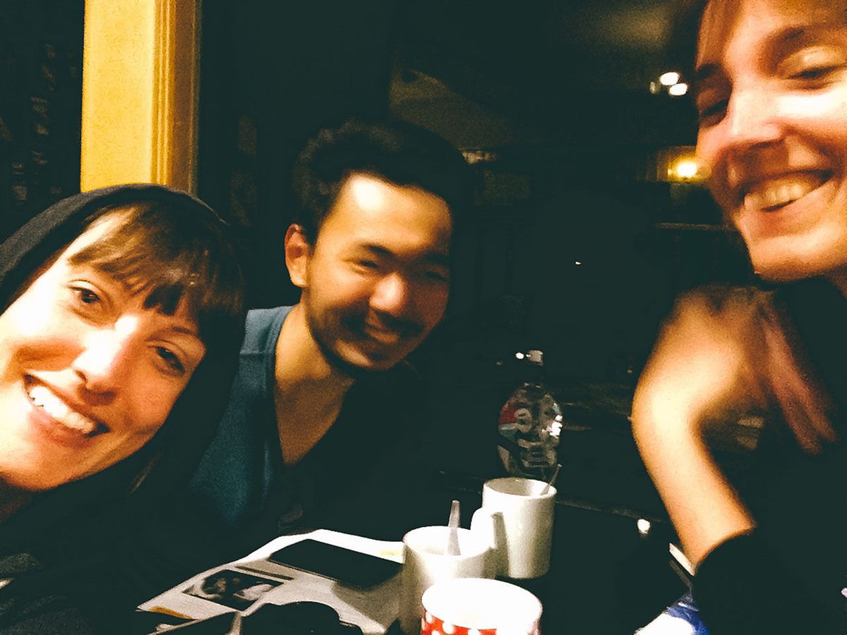 Me, Megan, and Viola laughing our way through New Zealand
