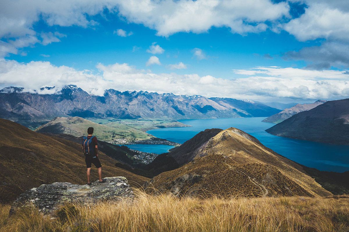 Me and the Ben Lomond Mountain in Queenstown, New Zealand
