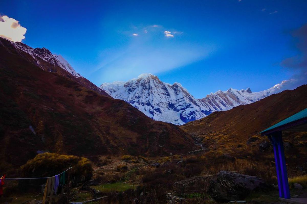 Mi primera vista del Annapurna Sur