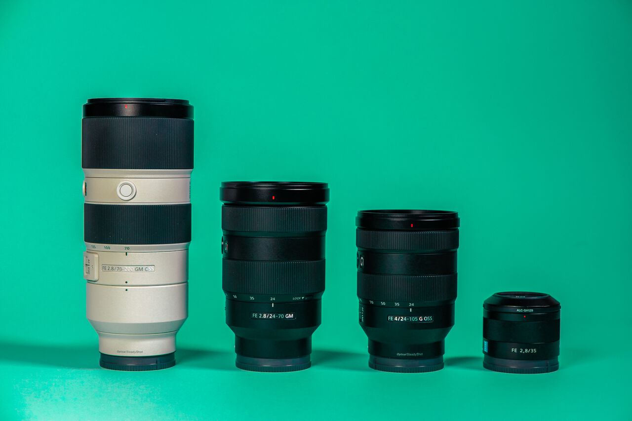 The lenses of a full-frame camera gets bigger and bigger