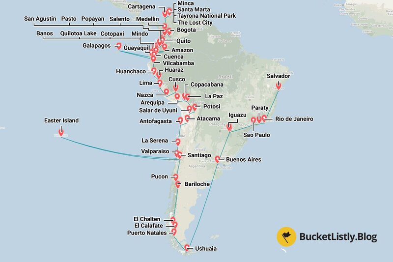 6 Months Backpacking South America Itinerary in 2023 - A Complete