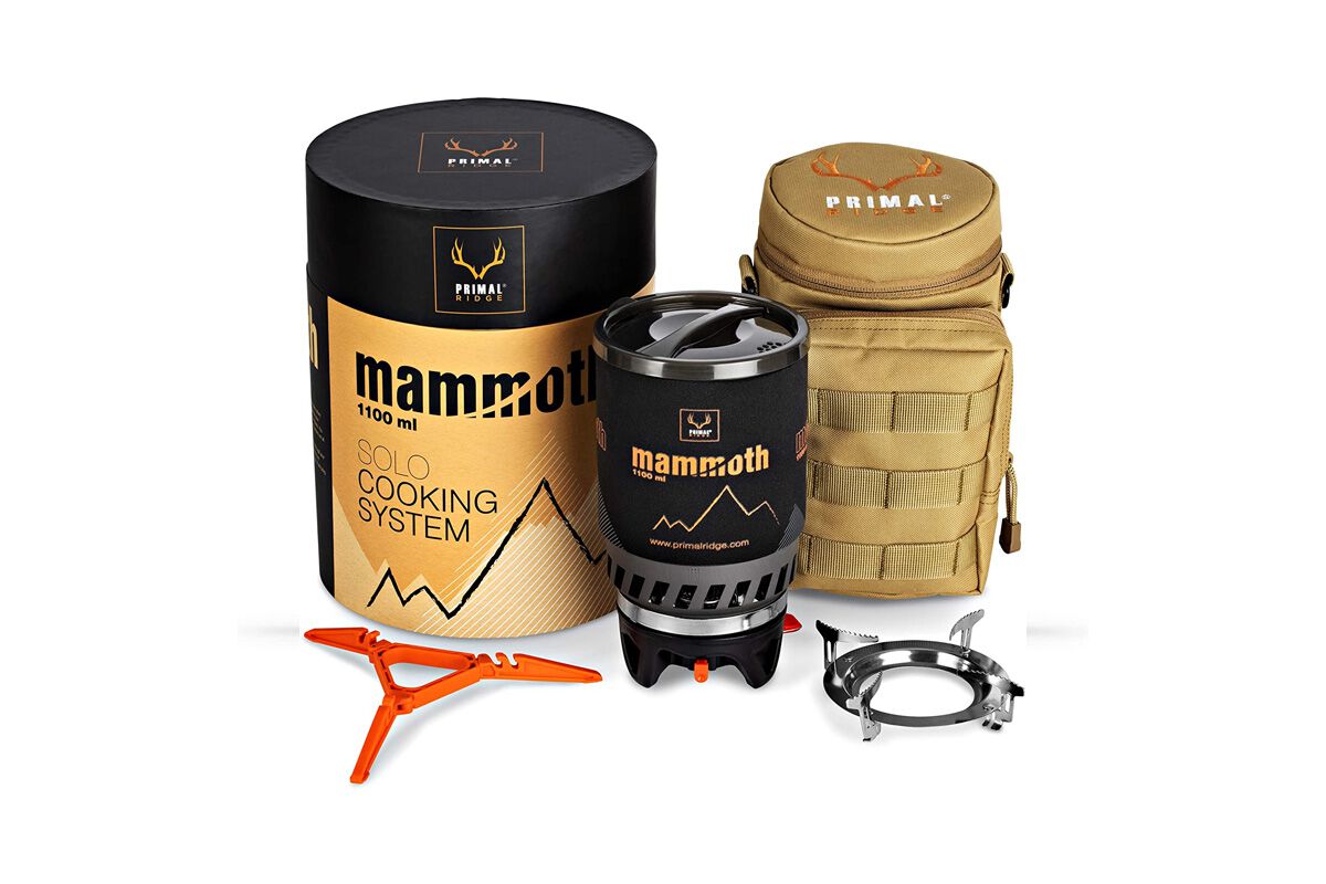 Primal Ridge Mammoth 1100ml Portable Solo Backpacking Stove