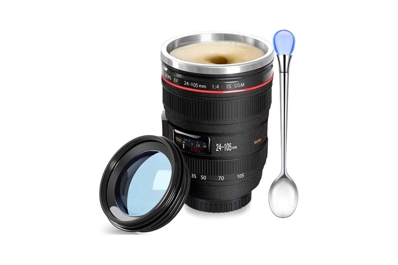 A Camera Lens Mug