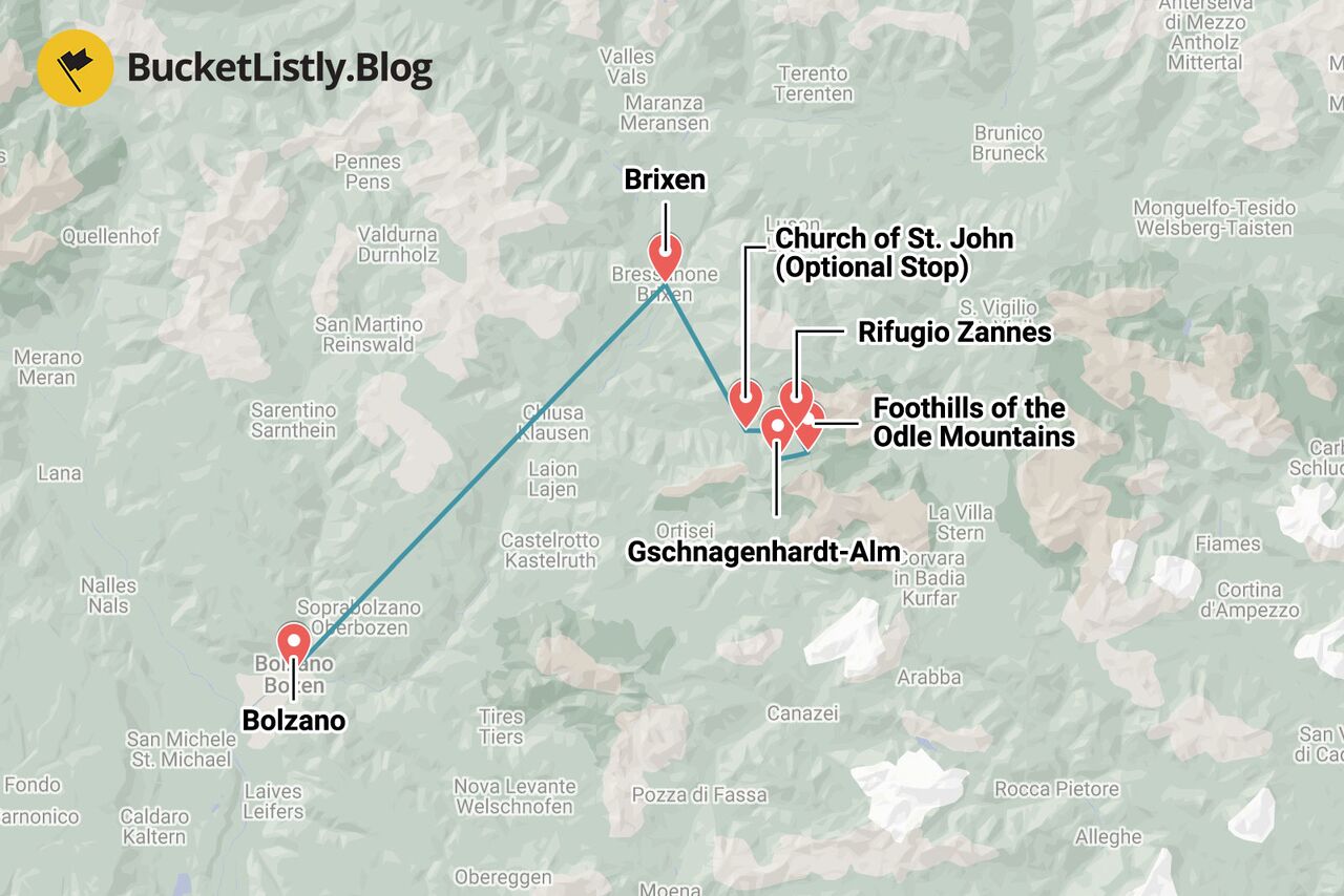 Adolf-Munkel-Weg Hiking Itinerary Map