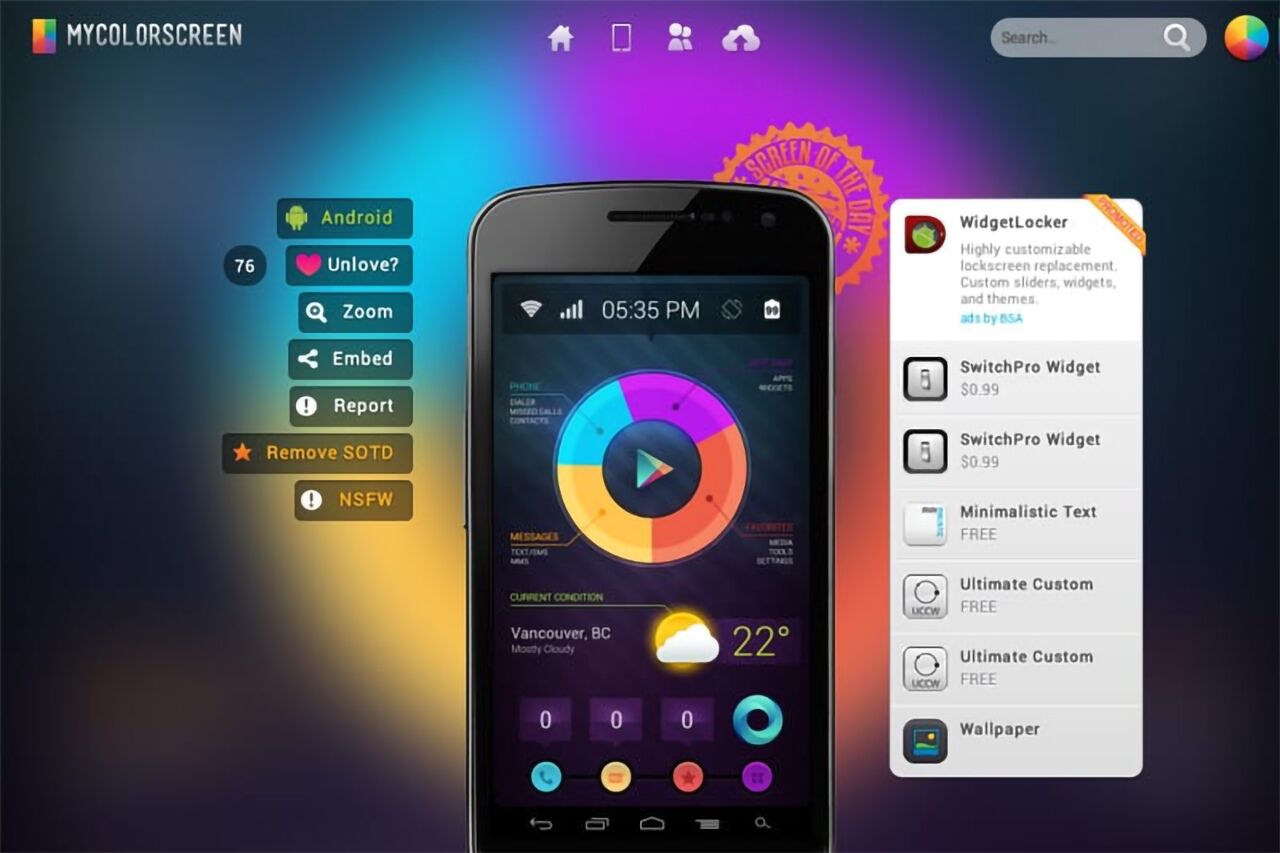Mycolorscreen website