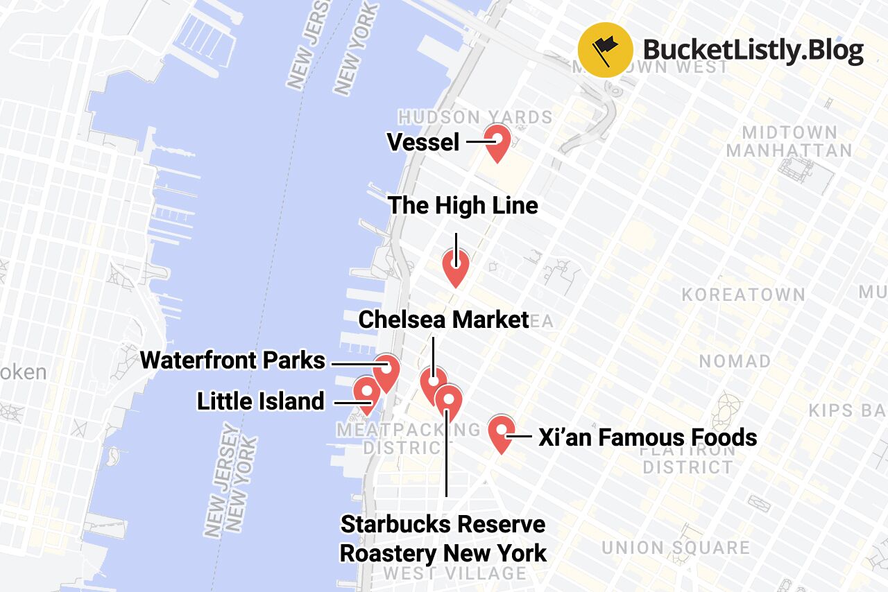 Chelsea, NYC Things to Do Map
