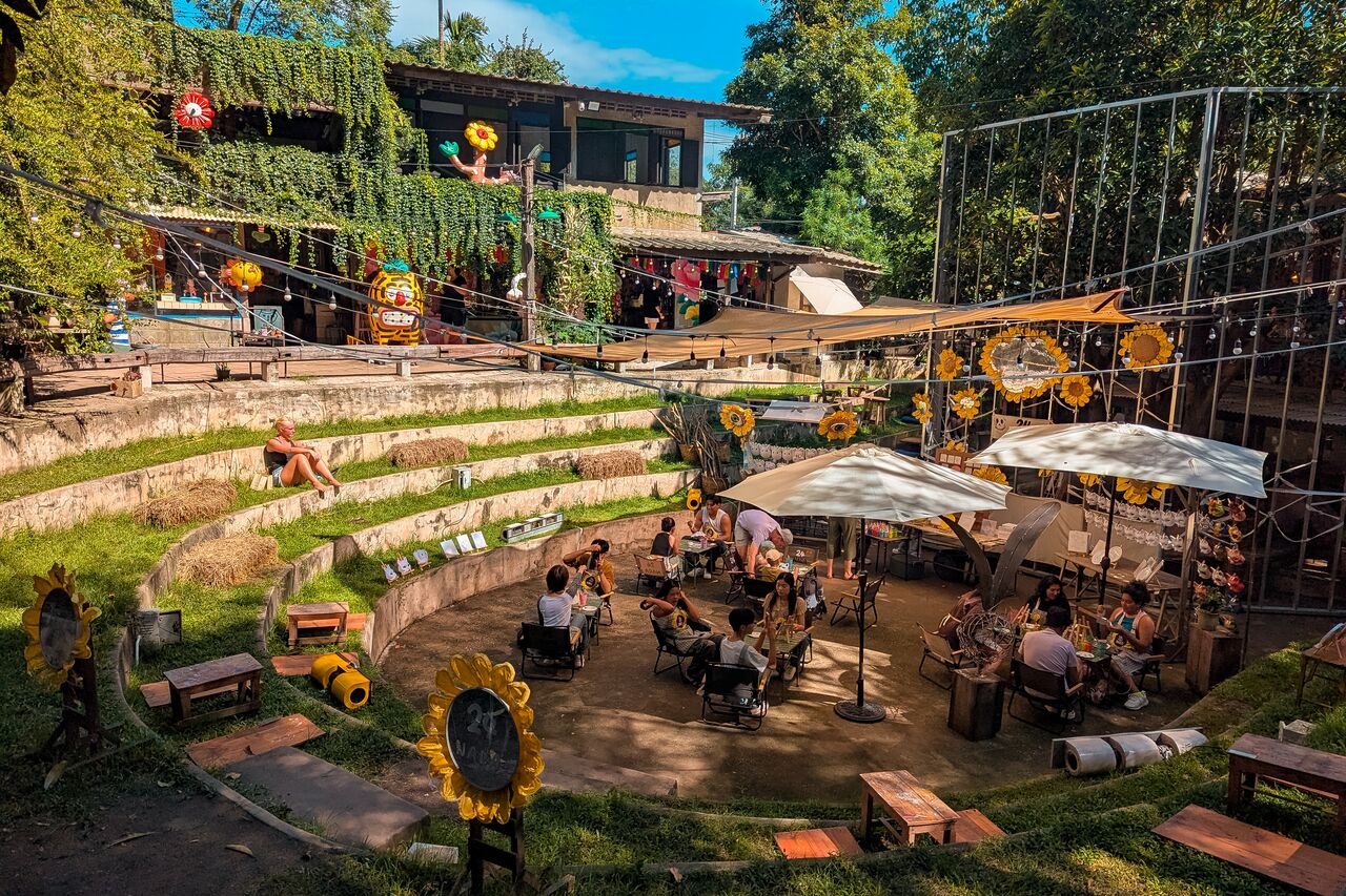 The theatre area at Baan Kang Wat