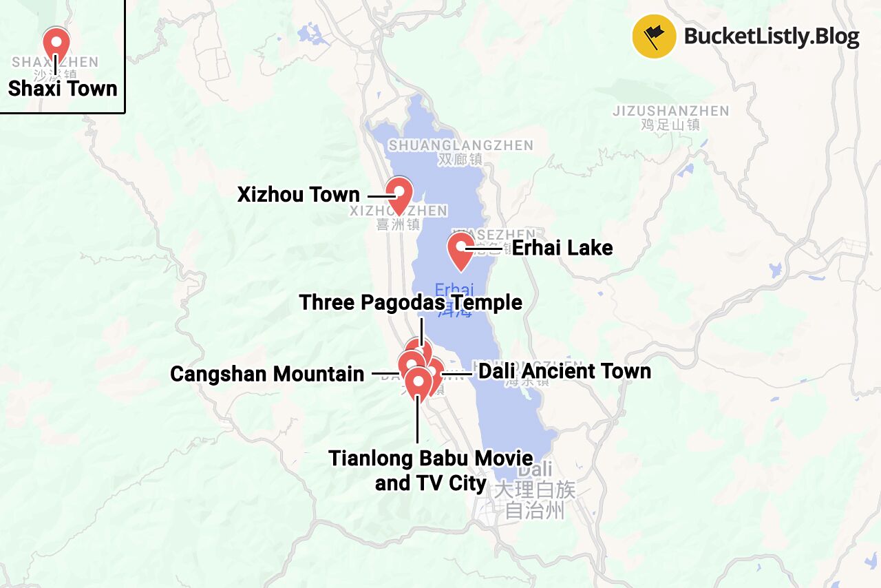 Dali Things to Do Map