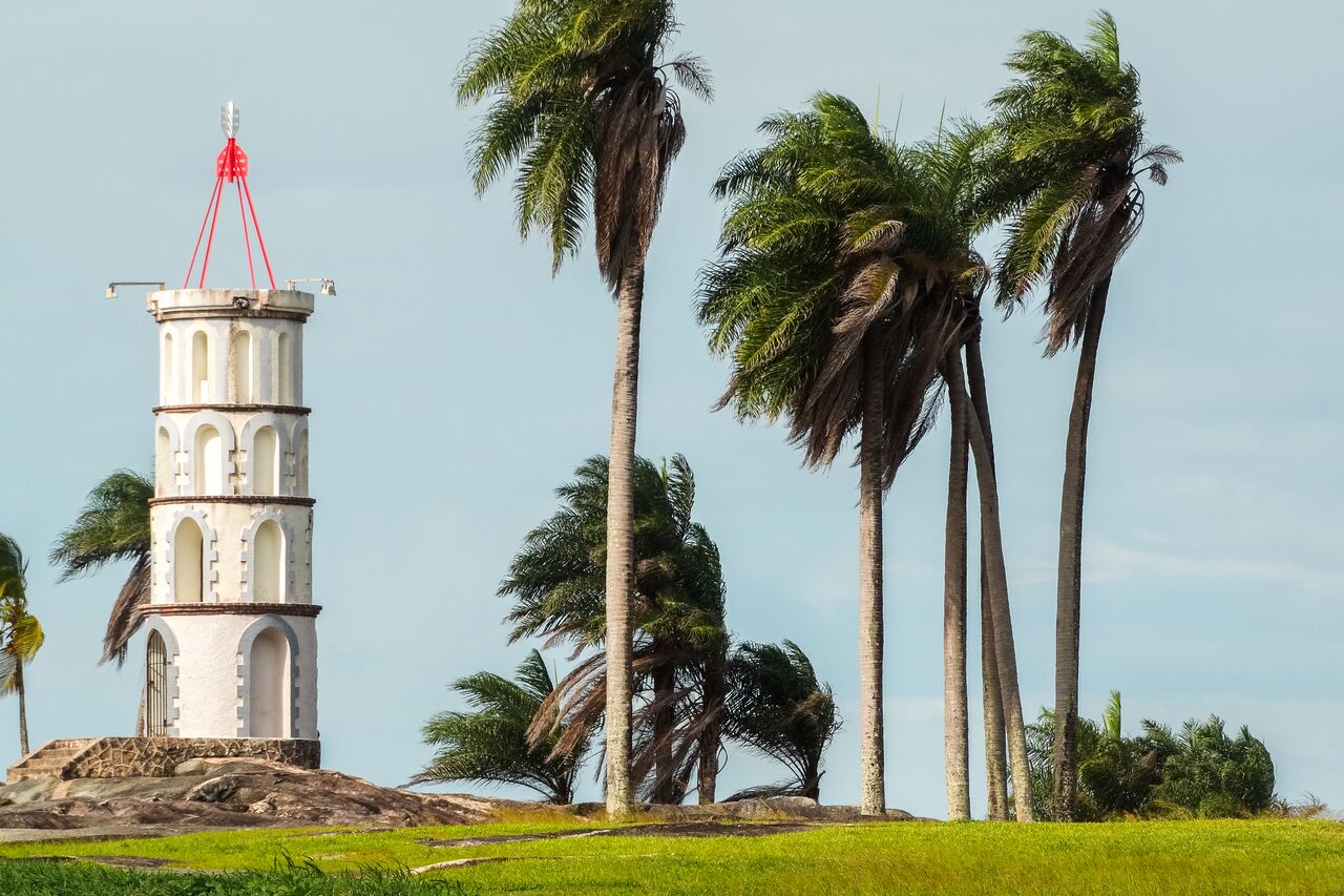 A lighthouse in French Guiana