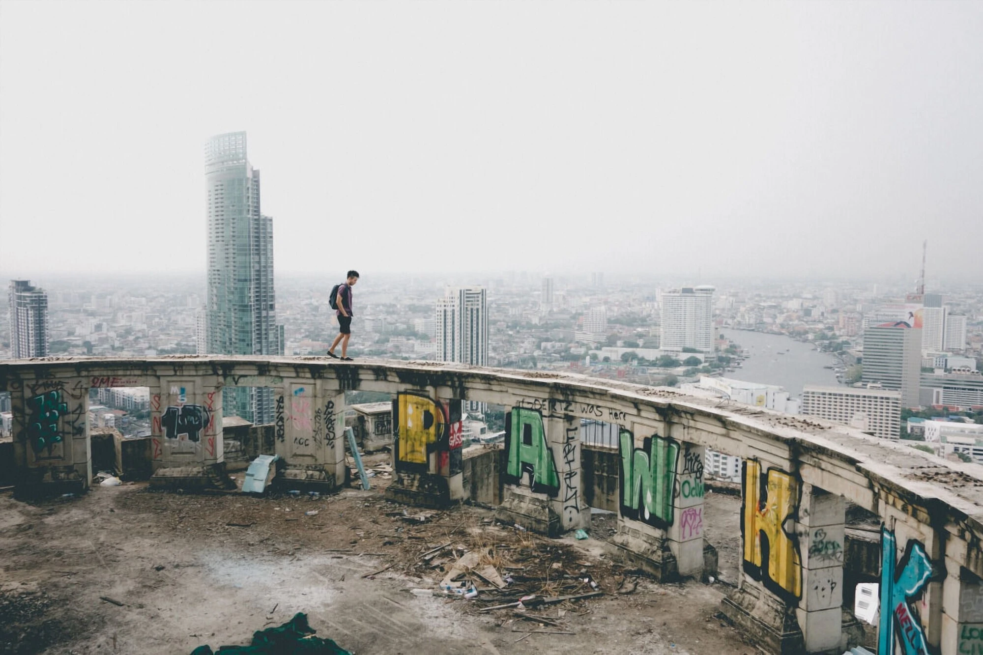 Climbing the Abandoned Ghost Skyscraper in Bangkok - The Best and Most Adventurous Viewpoint in Bangkok