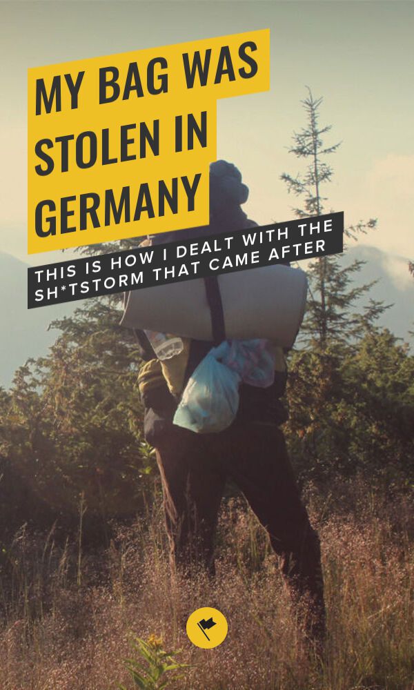 Share My Bag was stolen in Germany on Pinterest.