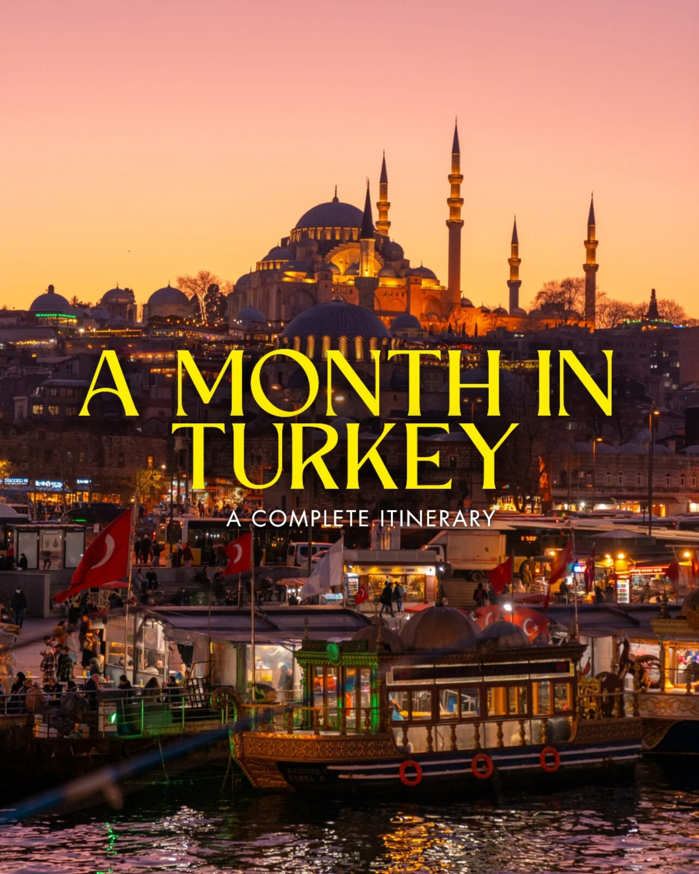 Share One Month Backpacking Turkey Itinerary on Pinterest.