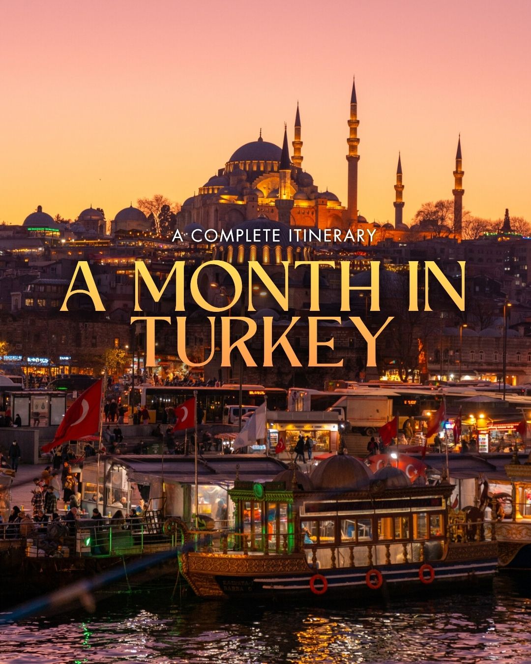 Share One Month Backpacking Turkey Itinerary on Pinterest.