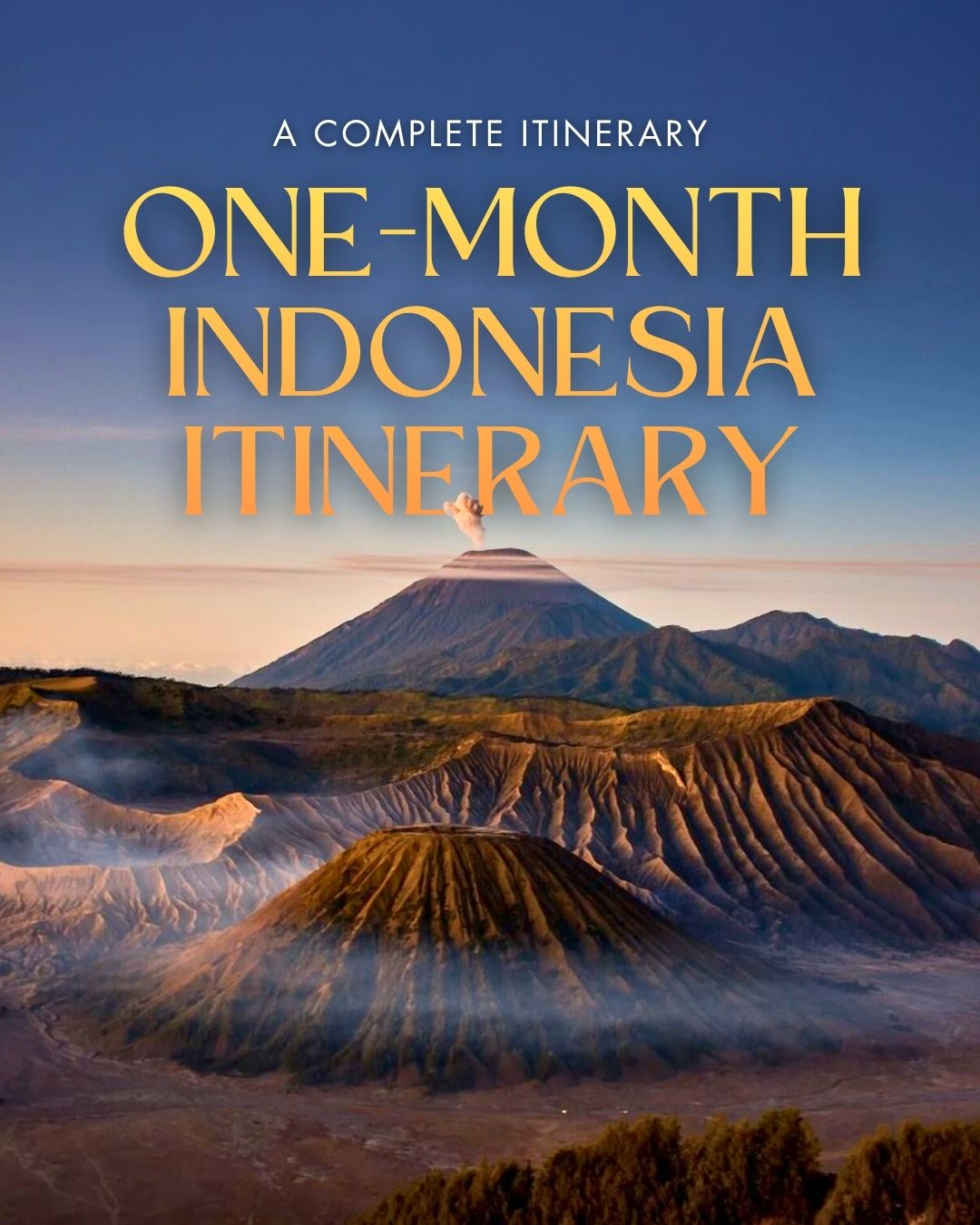 Share One Month Backpacking Indonesia Itinerary on Pinterest.
