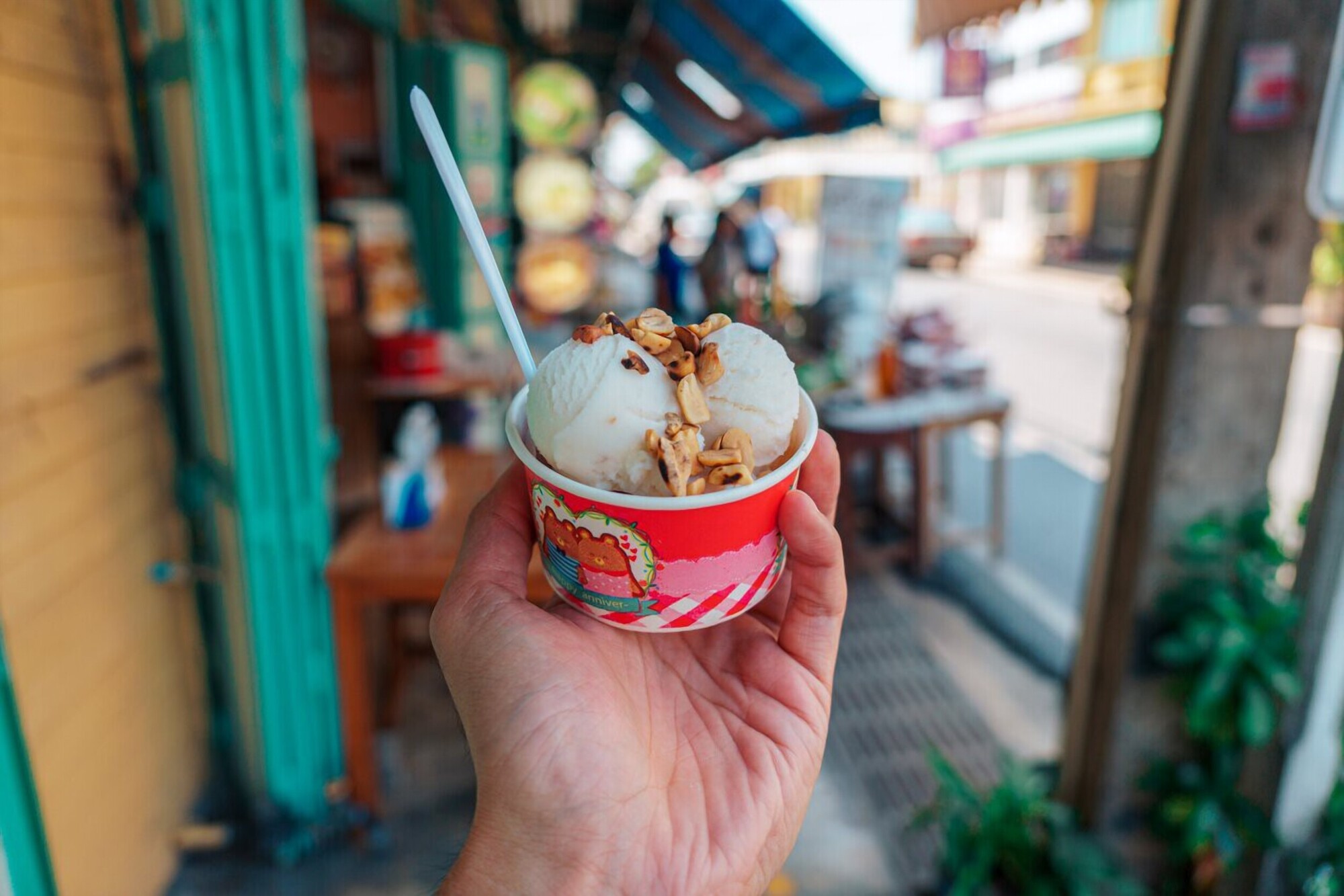 SO TINY!  World's Smallest Ice Cream Cone, Bangkok, Thailand