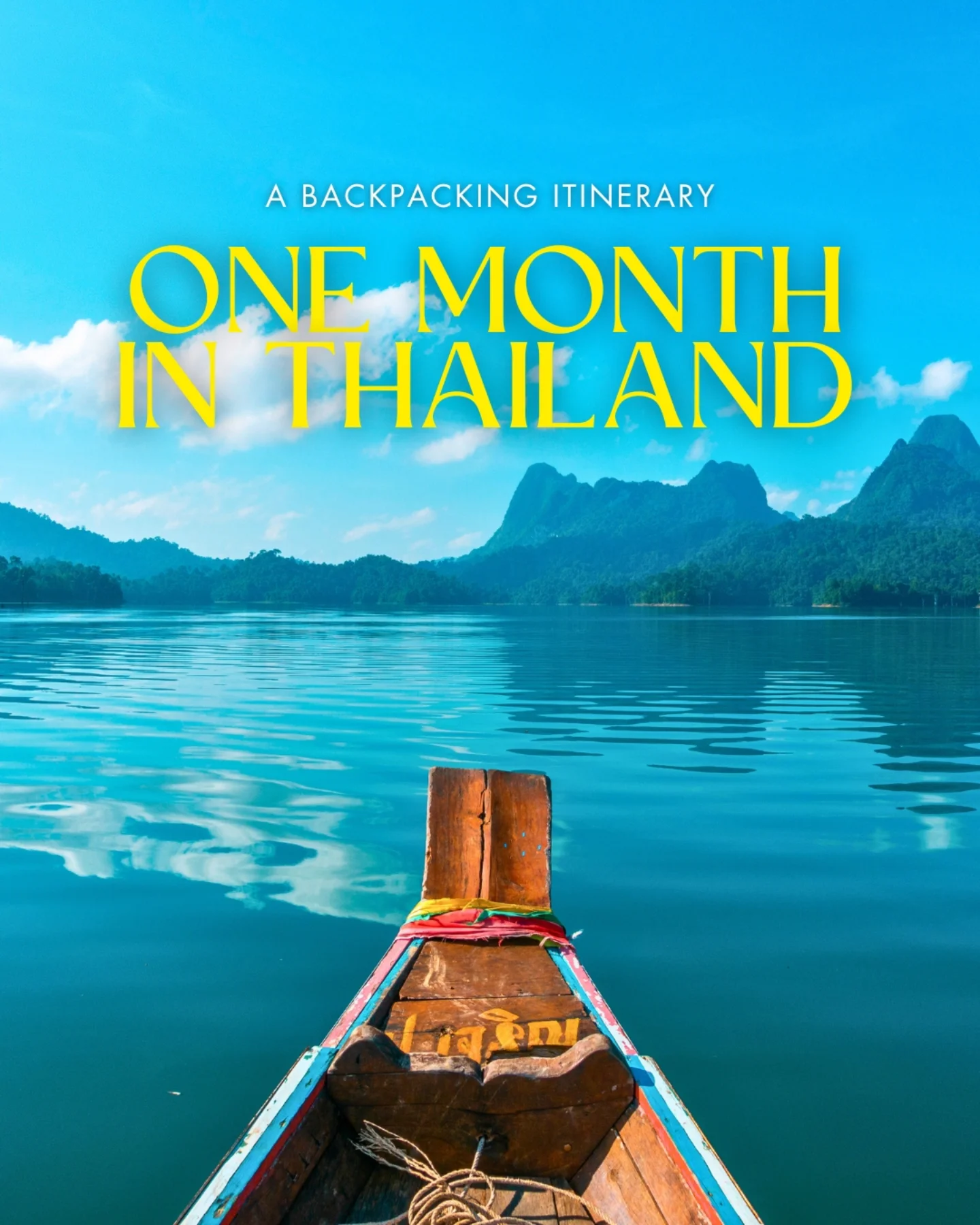 Share One Month Backpacking Thailand Itinerary & Route on Pinterest.
