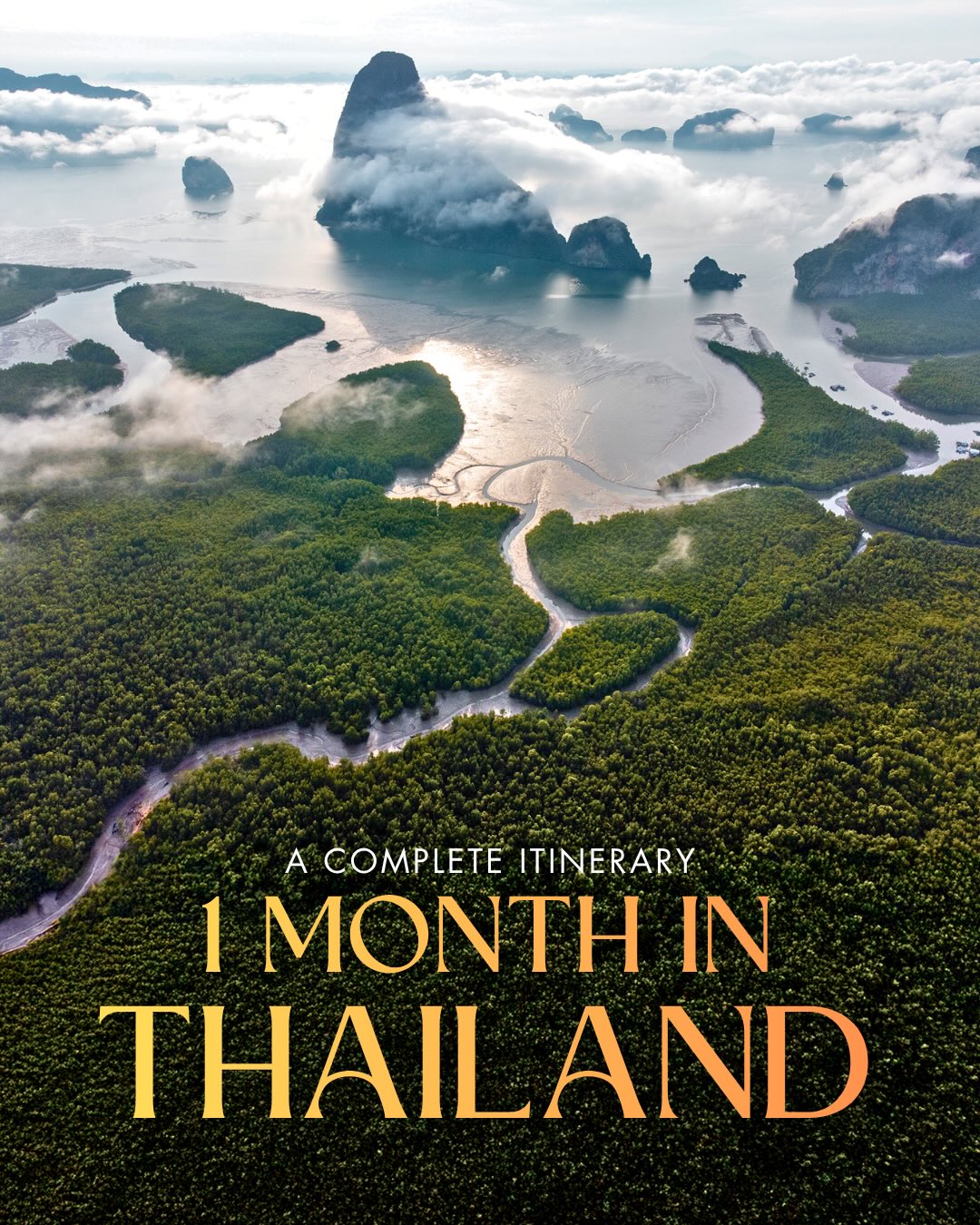 Share One Month Backpacking Thailand Itinerary & Route on Pinterest.