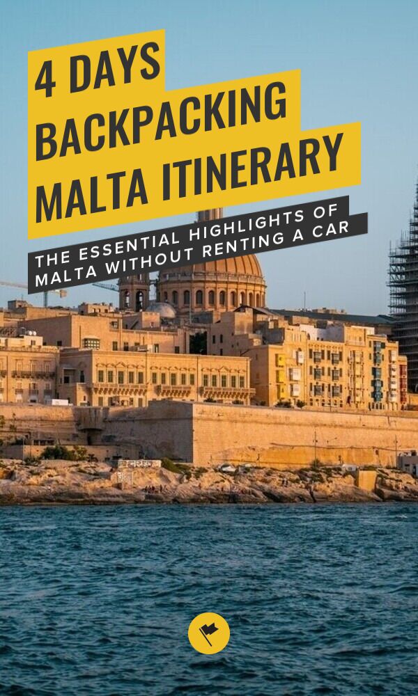 Share 4 Days in Malta: A Backpacking Itinerary on Pinterest.