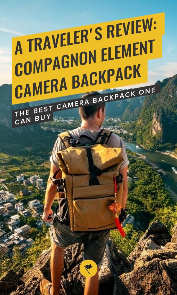 Share A Traveler's Review: Compagnon Element Camera Backpack on Pinterest.
