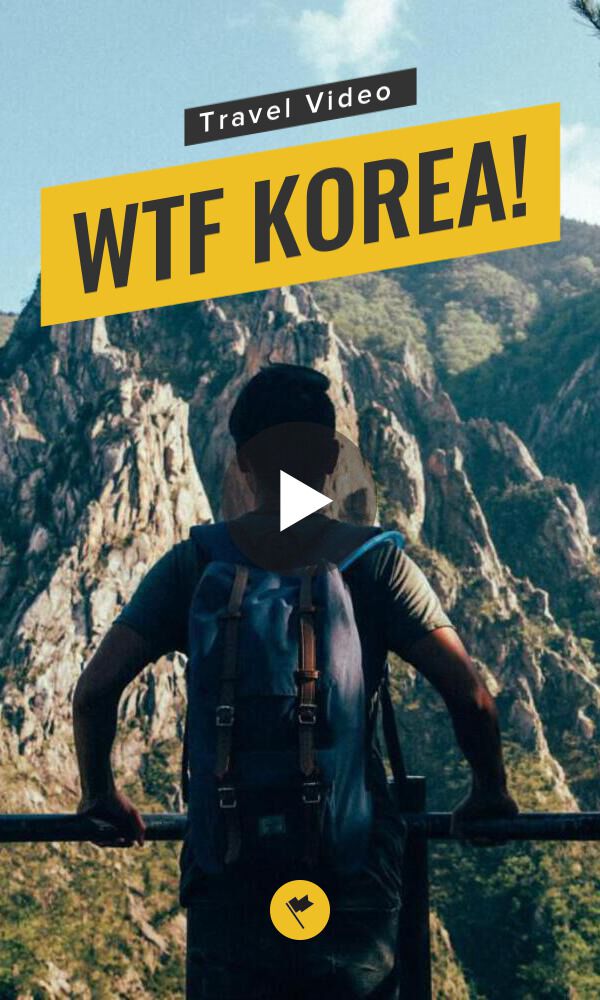 Share WTF Korea! - A South Korea Travel Video on Pinterest.