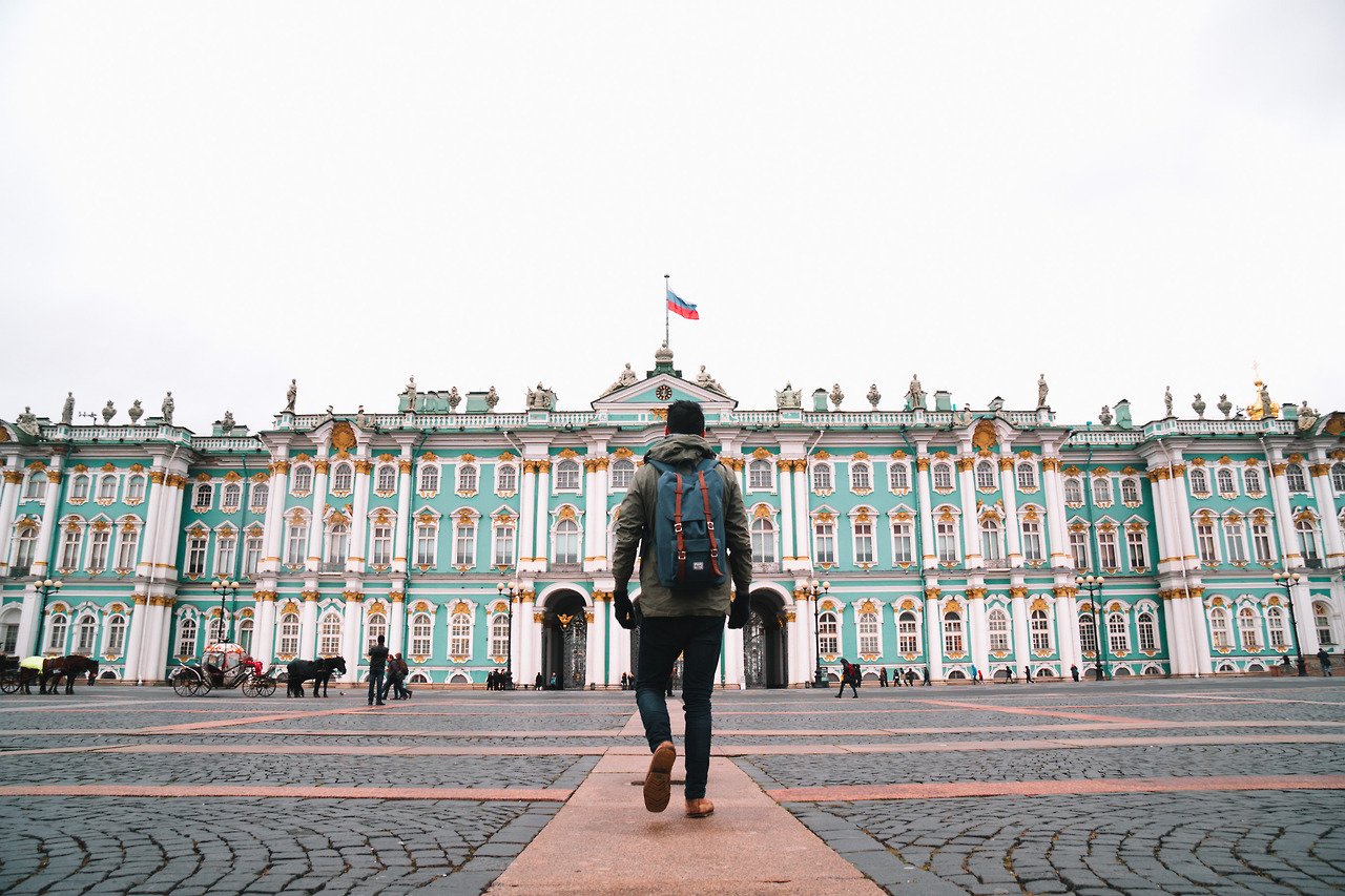 I had my Indian Blue Little America backpack everywhere I go nowadays. This was me and Herschel Supply backpack in St. Petersburg, Russia in 2017. I still use this bag today.