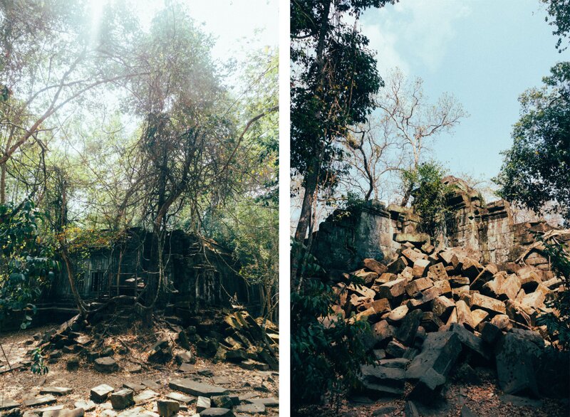  Plus de ruines du temple de Beng Mealea.