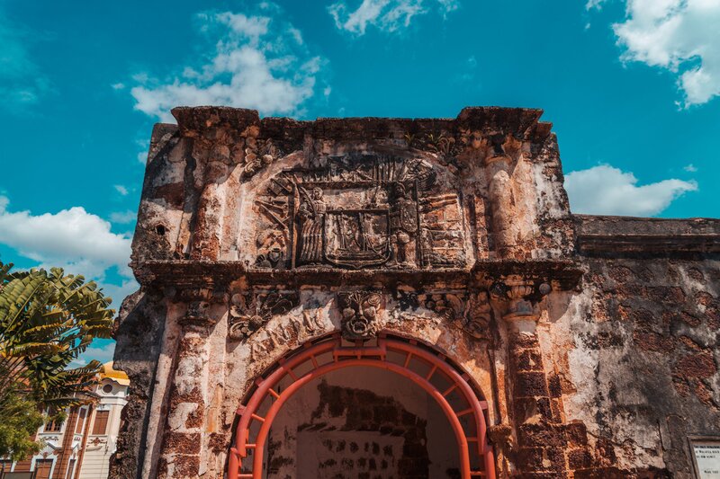  Une des portes du fort de Famosa à Melaka.