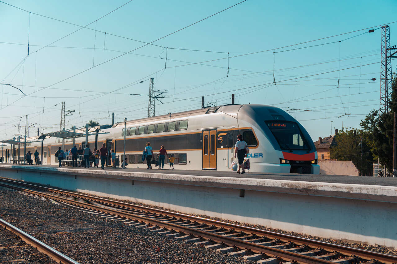 A speed train in Azerbaijan