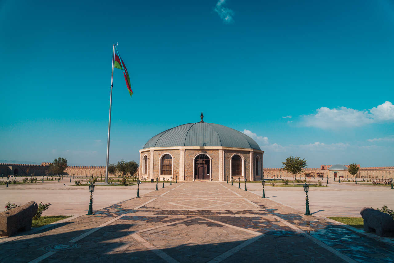 The museum in the middle of Yezidabad Castle in Nakhchivan, Azerbaijan.