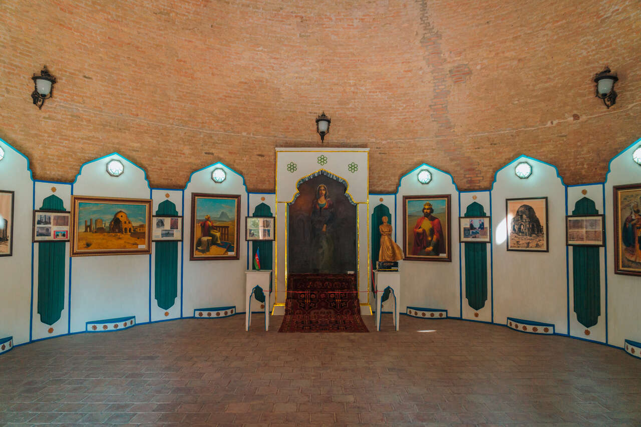 The inside of Momine Khatun Mausoleum in Nakhchivan, Azerbaijan.