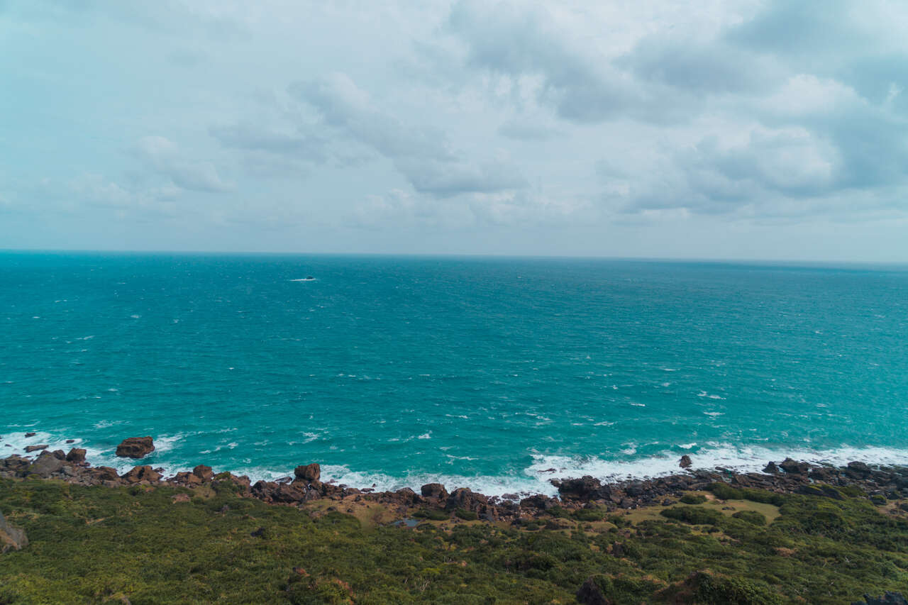 The coastline of Kenting, Taiwan.