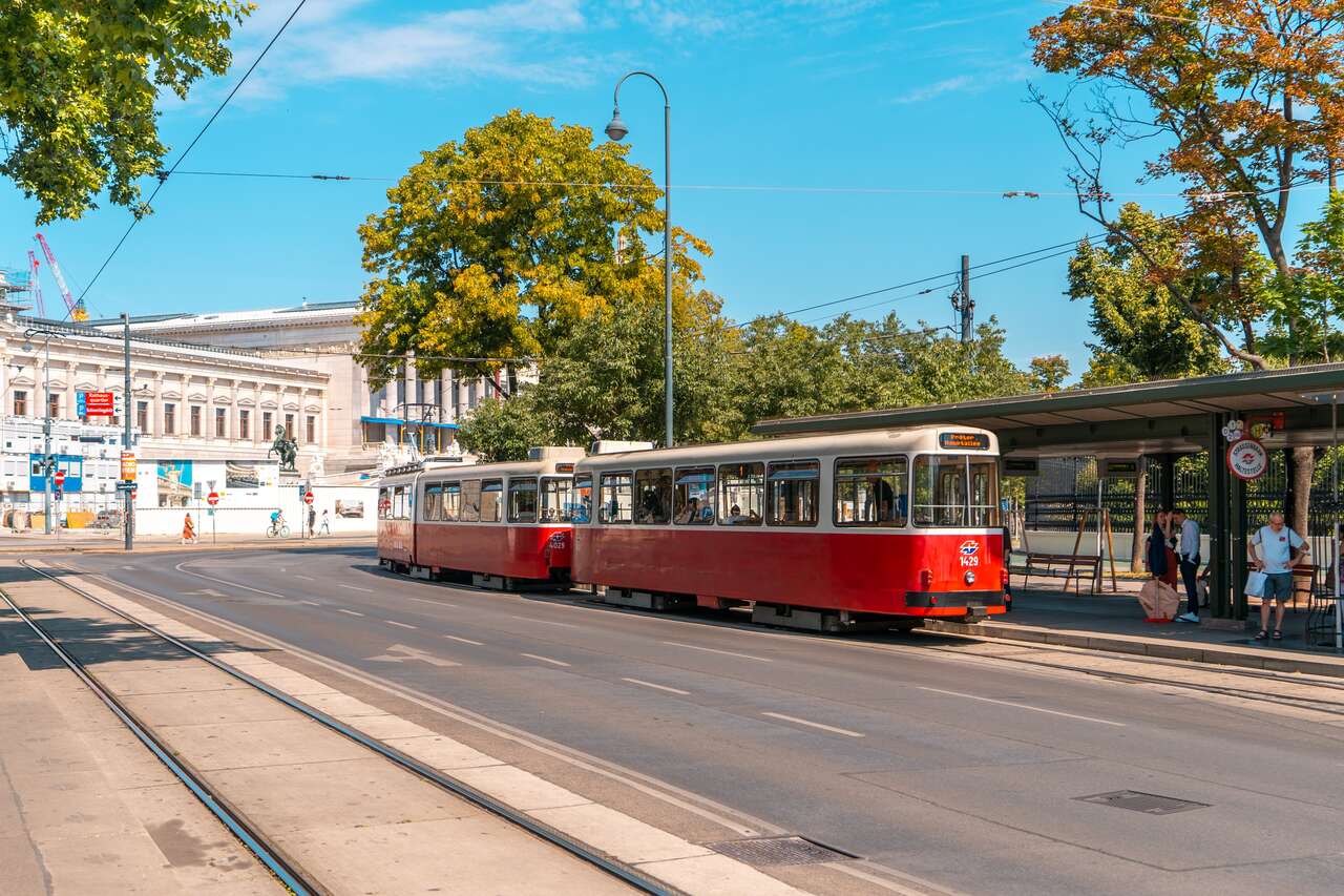 A tram in Vienna