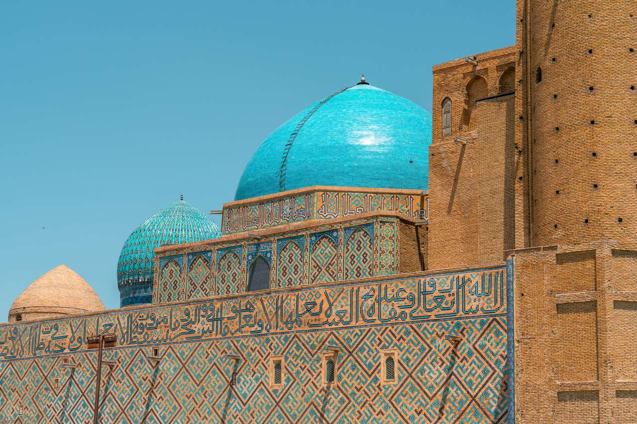 Roof of Mausoleum of Khoja Ahmed Yasawi in Turkestan