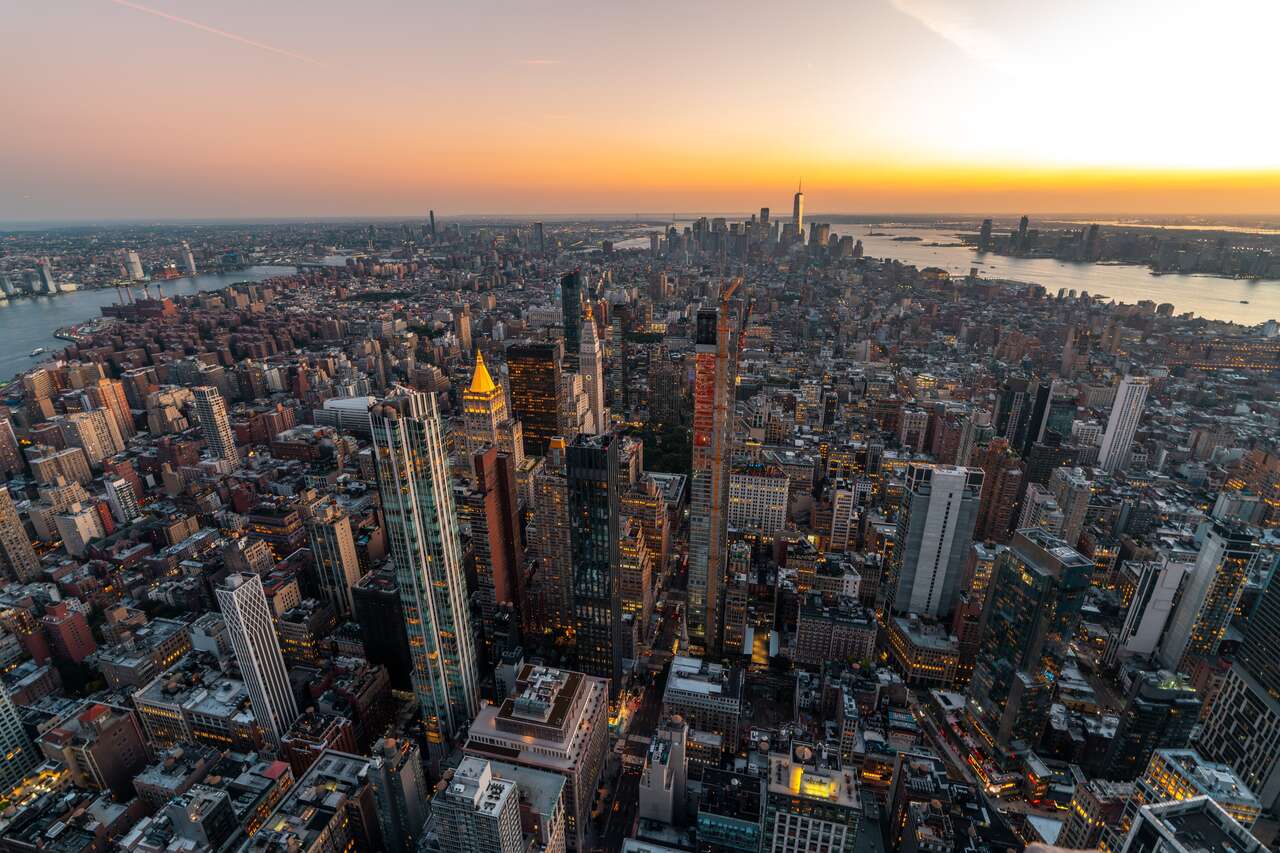 View from the Empire State Building in NYC