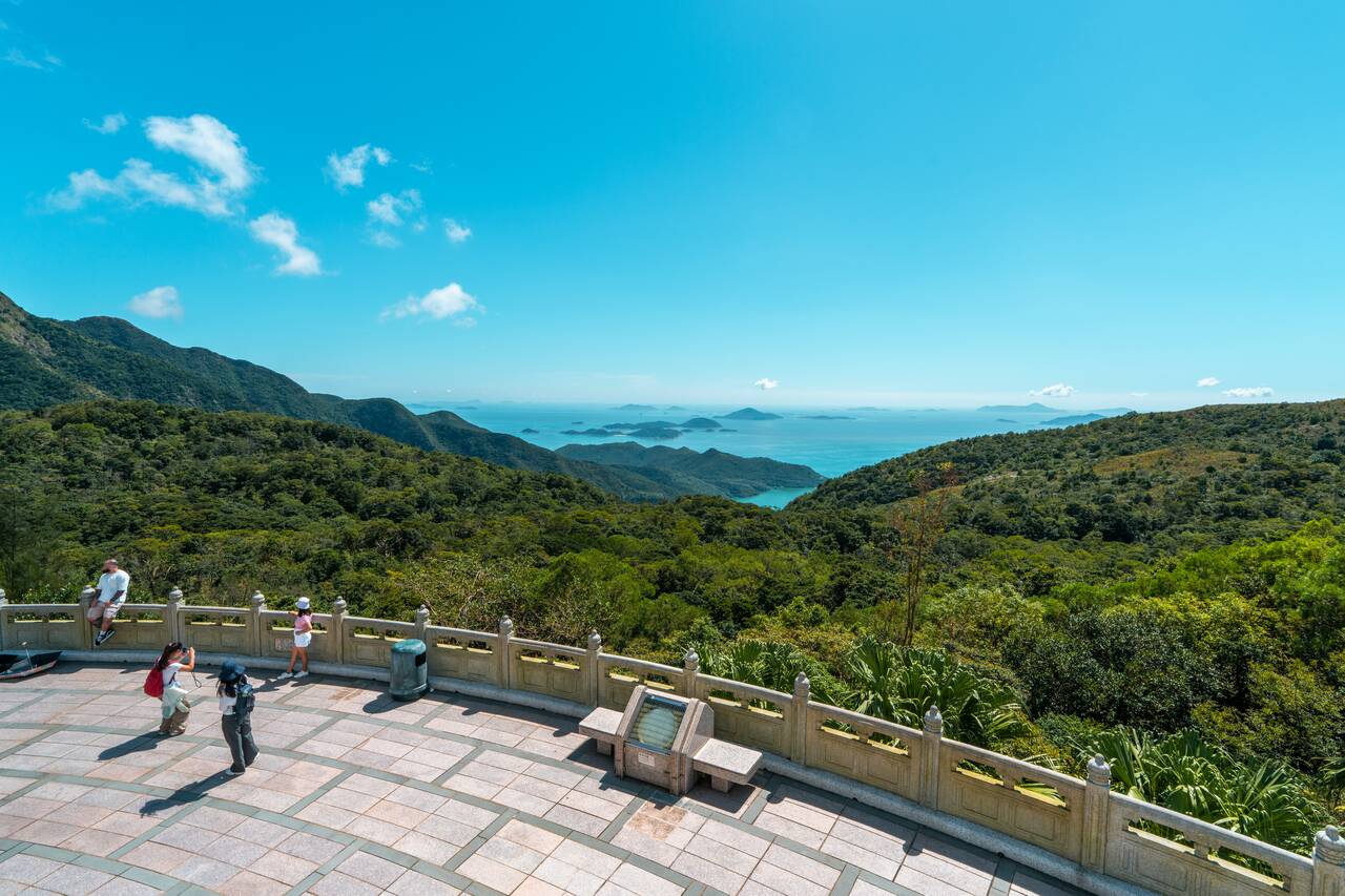 The view seen from Tian Tan Buddha