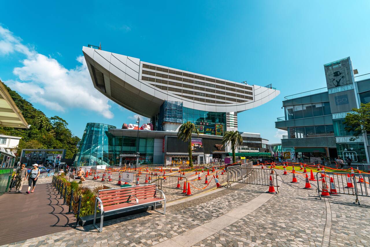 Tram station at Victoria Peak