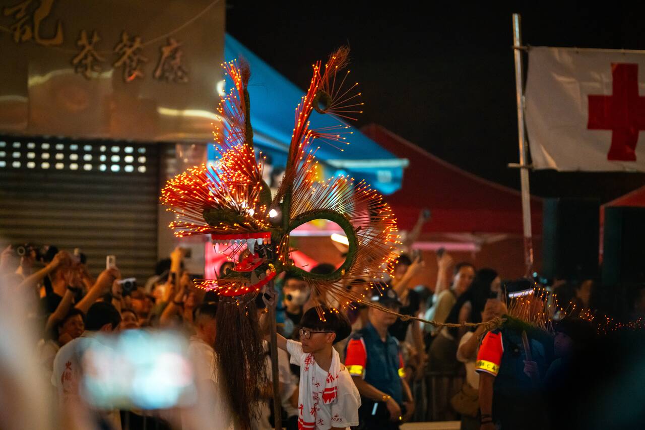 Fire Dragon up close at Tai Hang