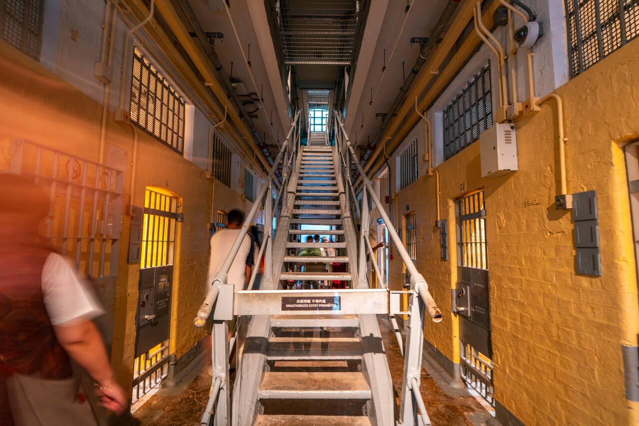 Inside the old prison at Tai Kwun