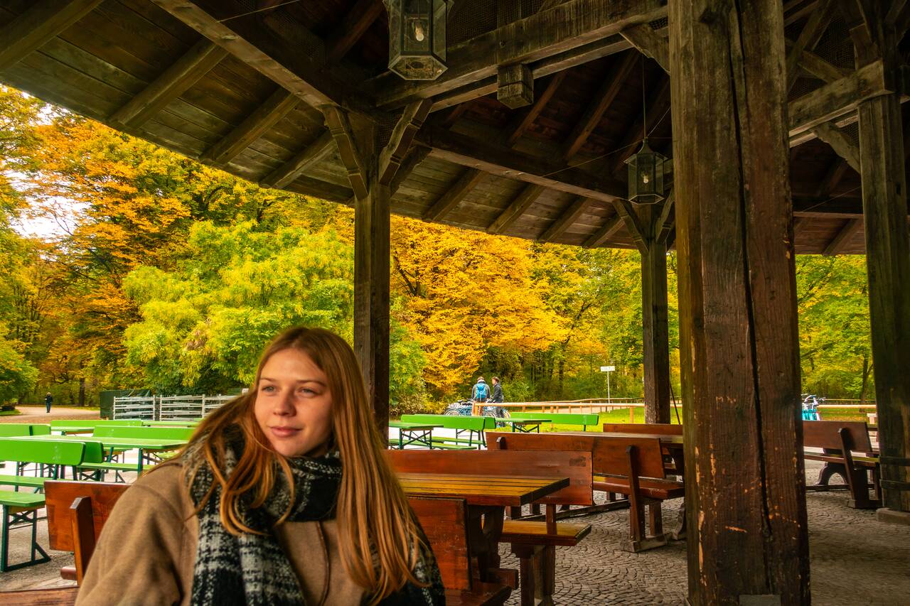 My friend at English Garden