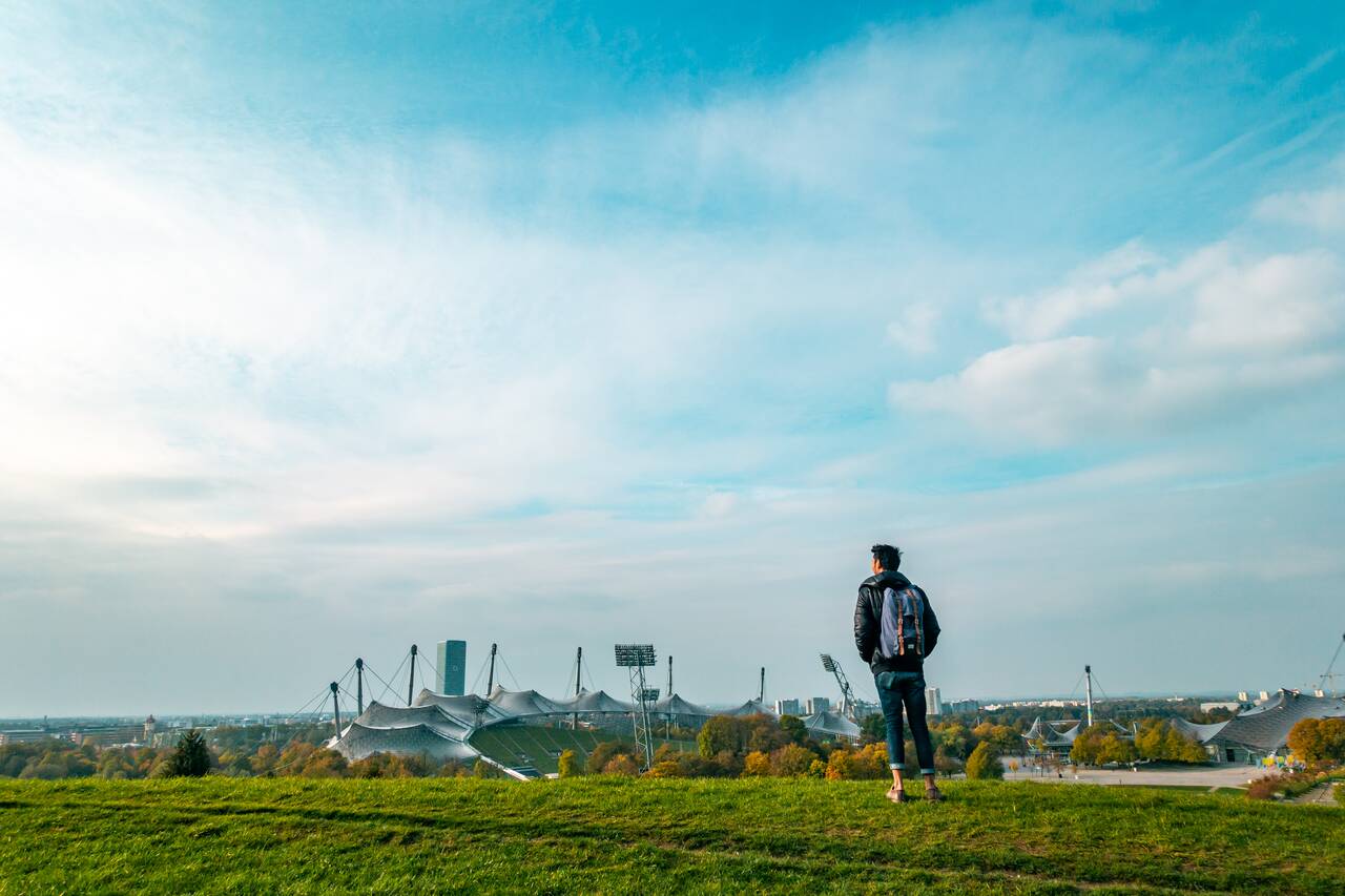 Me looking at Olympic Park in Munich