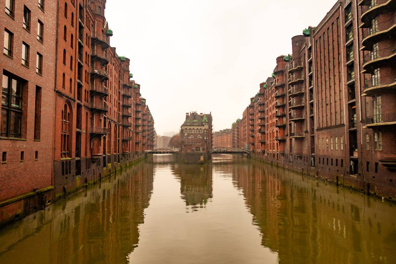 The warehouse district in Hamburg