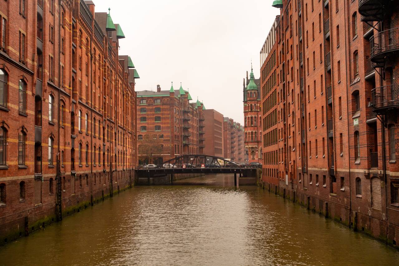 Beautiful buildings in Hamburg