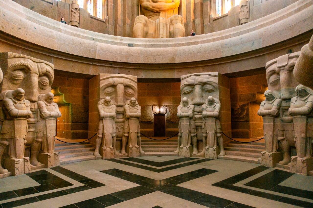 The interior of Vรถlkerschlachtdenkmal