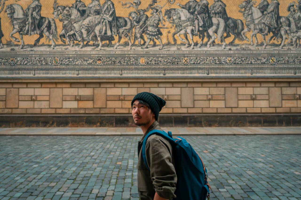 Me walking around Dresden