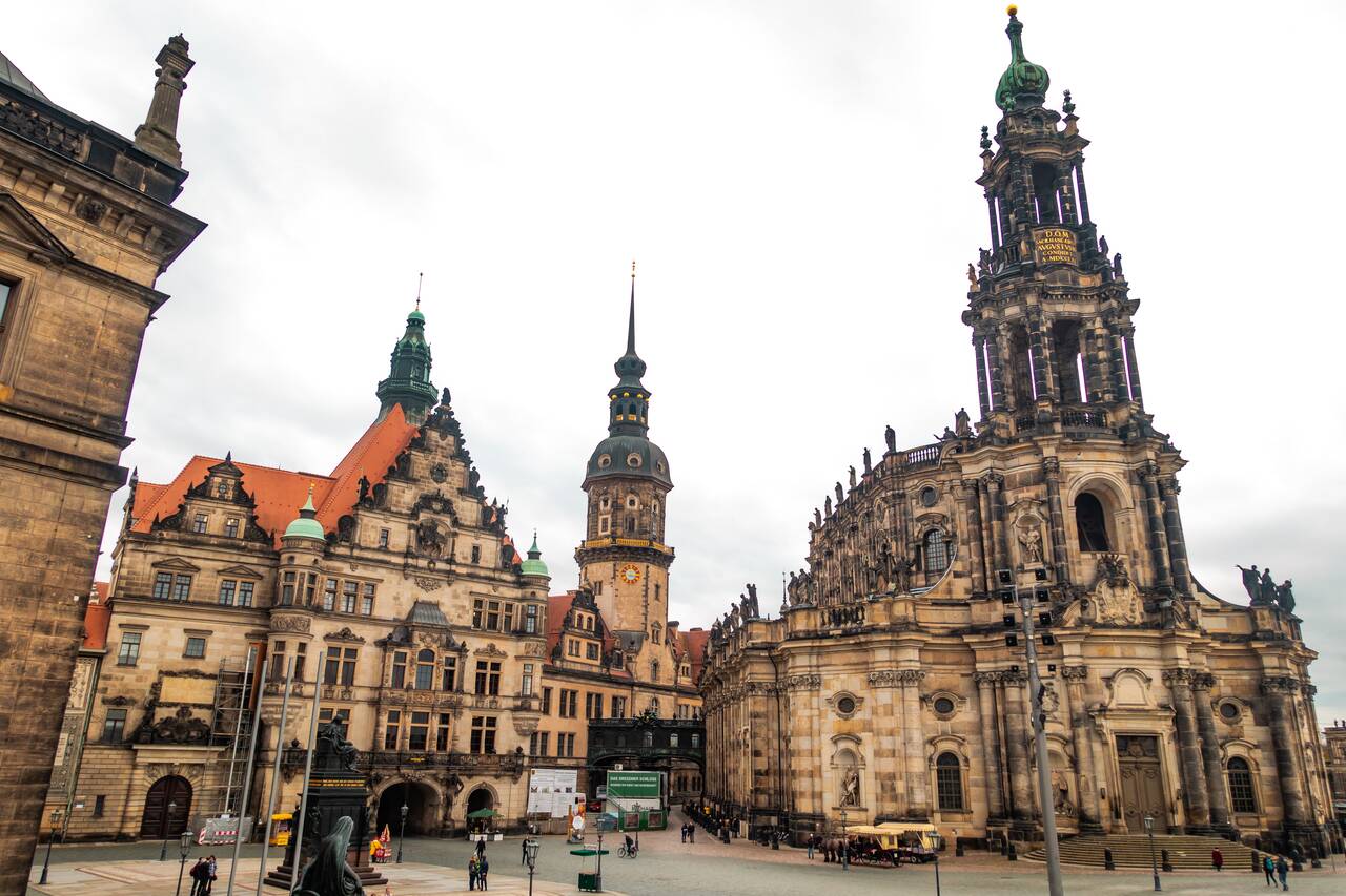 Buildings in Dresden's old town