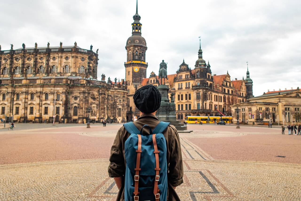 Me standing at Zwinger in Dresden