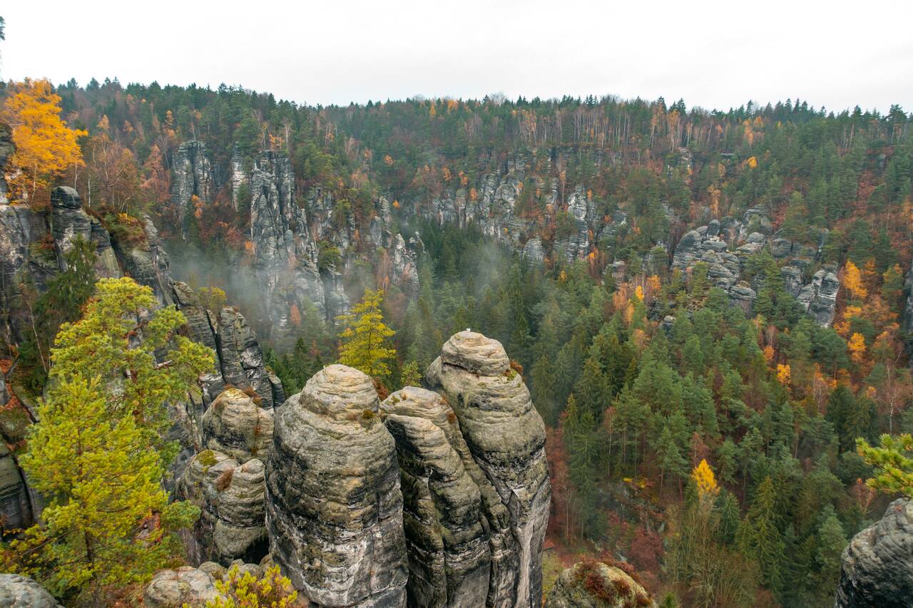 View from Bastei Bridge